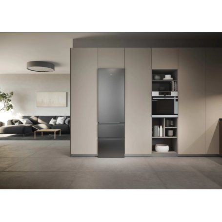 Haier HTR3620CNMG Frigorifero combinato 414 LT Total No Frost Classe C Colore Argento