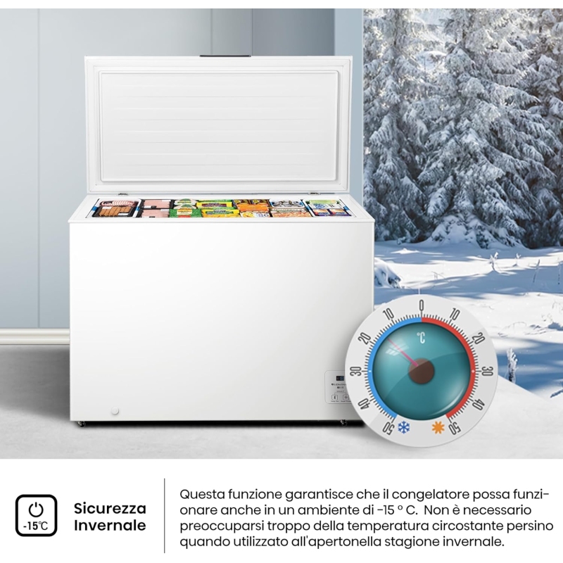 HISENSE FC321D4AWLE Congelatore a pozzetto...