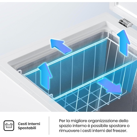 HISENSE FC321D4AWLE Congelatore a pozzetto 248Lt, Classe E