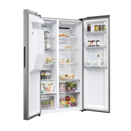HAIER HSR3918EIMP FRIGORIFERO SIDE BY SIDE 515LT TOTAL NO FROST CLASSE E COLORE INOX
