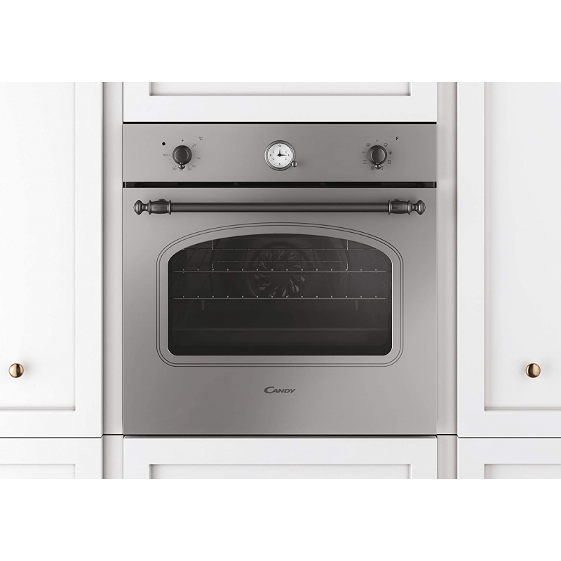 Forno candy FCC604X/E incassato in una cucina moderna