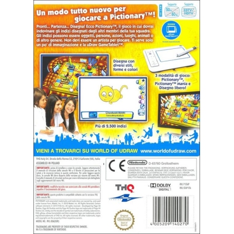 Pictionary - uDraw - compatibile con la versione PAL della console WII