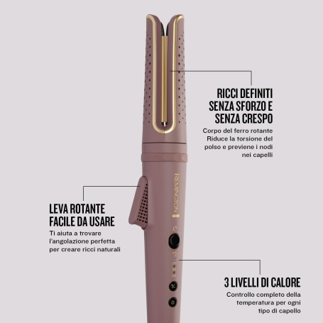 arricciacapelli automatico Remington onde capelli