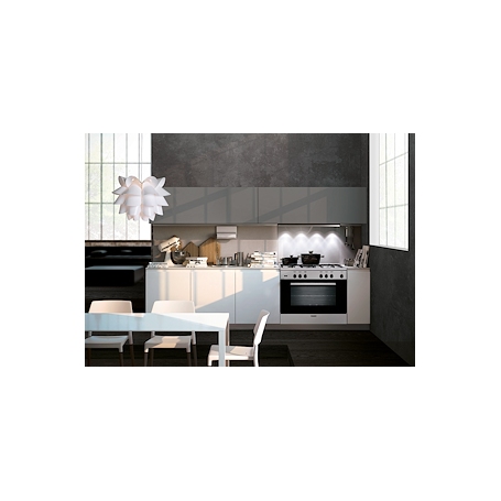 GLEM GAS A855EI CUCINA 80X50 5 FUOCHI A GAS FORNO ELETTRICO CLASSE A INOX