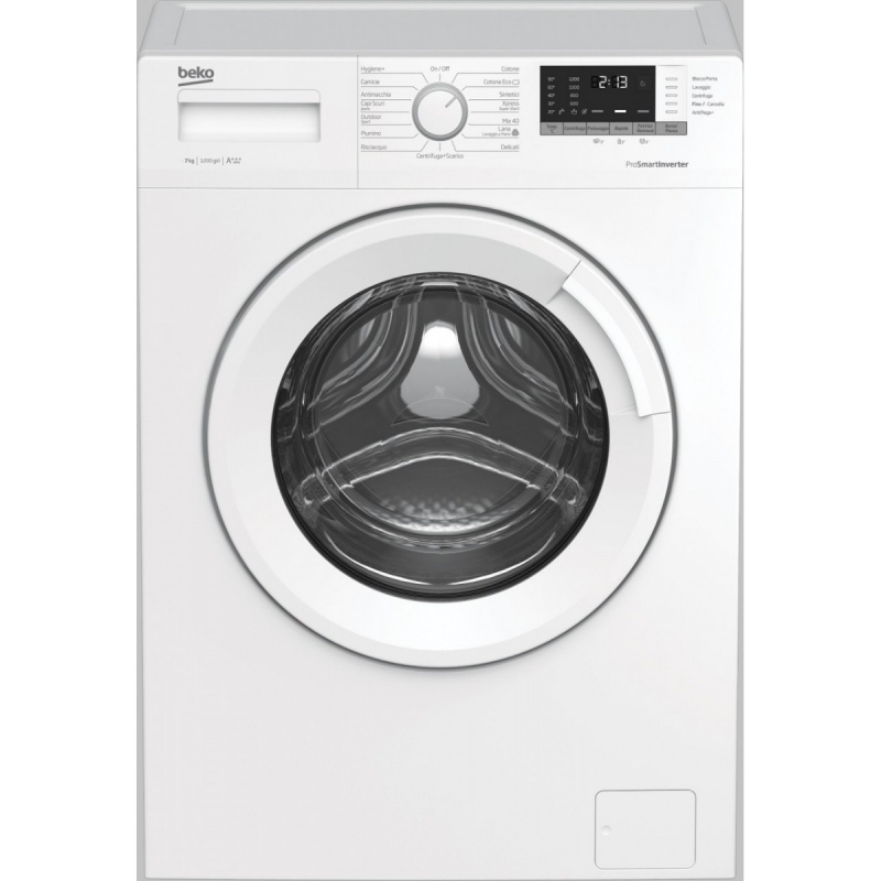 BEKO WUX71232WI LAVATRICE SLIM 49CM 7KG 1200 GIRI INVERTER CLASSE D