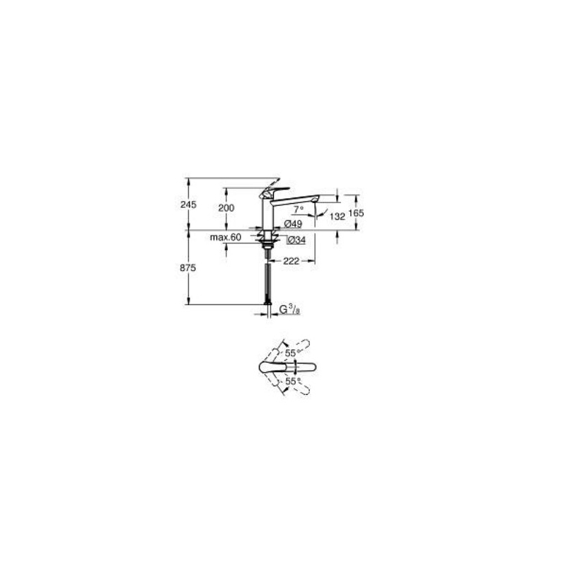 GROHE 30617000 Miscelatore monocomando...