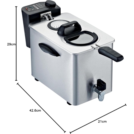 Friggitrice RGV Fry Type 4/N 2500W con rubinetto scarico olio