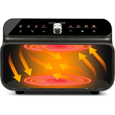 Girmi FG77 Ecofrit Grill con finestra e luce interna