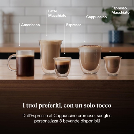 La Specialista Arte De’Longhi nero metallo per esperienza barista a casa