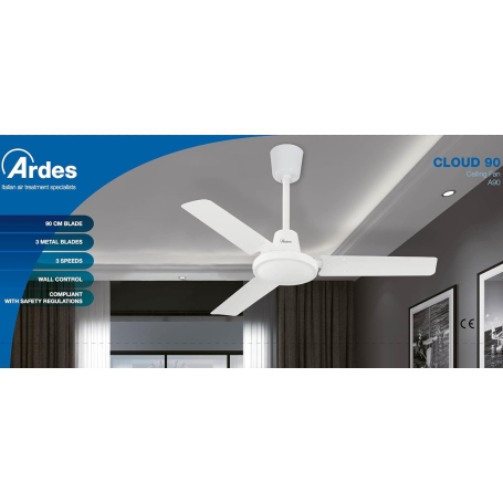 ARDES CLOUD 90 AR5A90 Ventilatore a soffitto Bianco