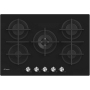 CANDY CVG74WPB PIANO COTTURA DA INCASSO 75 CM 5 FUOCHI A GAS IN VETRO NERO