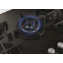 CANDY CVG74WPB PIANO COTTURA DA INCASSO 75 CM 5 FUOCHI A GAS IN VETRO NERO