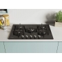 CANDY CVG74WPB PIANO COTTURA DA INCASSO 75 CM 5 FUOCHI A GAS IN VETRO NERO