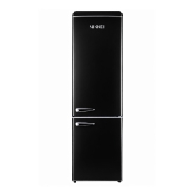 Nikkei GNCBV310 frigorifero combinato retrò 300L nero