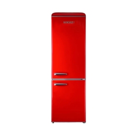 Nikkei GNCBV310RE frigorifero combinato retrò 300L Rosso