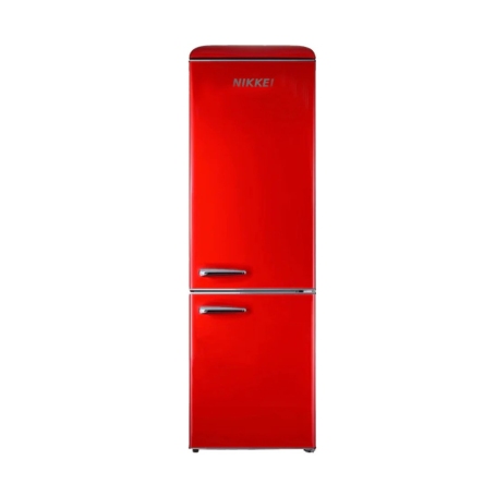 Nikkei GNCBV310RE frigorifero combinato retrò 300L Rosso
