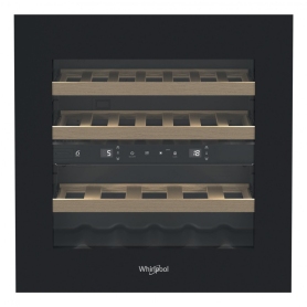 Whirlpool WHW60D2B cantinetta vino da incasso 21 bottiglie nera con 3 ripiani in legno