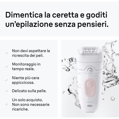 Braun S-EPIL5041 Silk·épil 5 5-041 28 pinzette Bianco