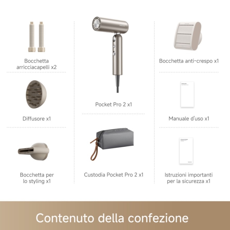 DREAME POCKETPRO2 Asciugacapelli POCKET PRO 2...