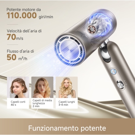 DREAME POCKETPRO2 Asciugacapelli POCKET PRO 2 HAIR compatto e pieghevole