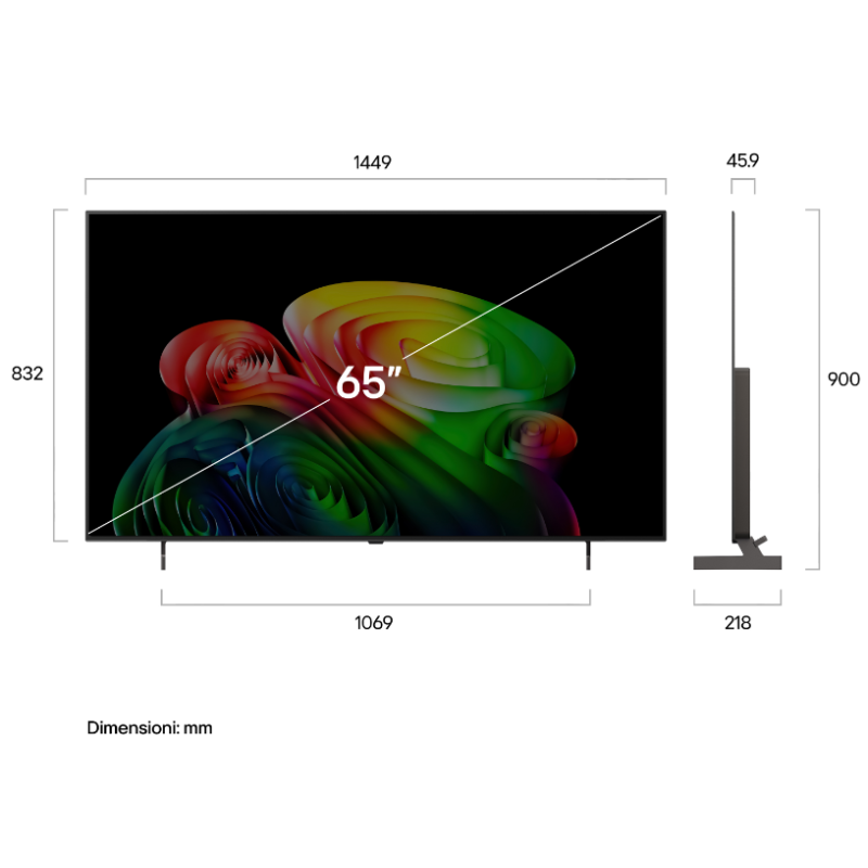 LG OLED65B65LA TV OLED 65'' SMART TV 4K DVB-T2...