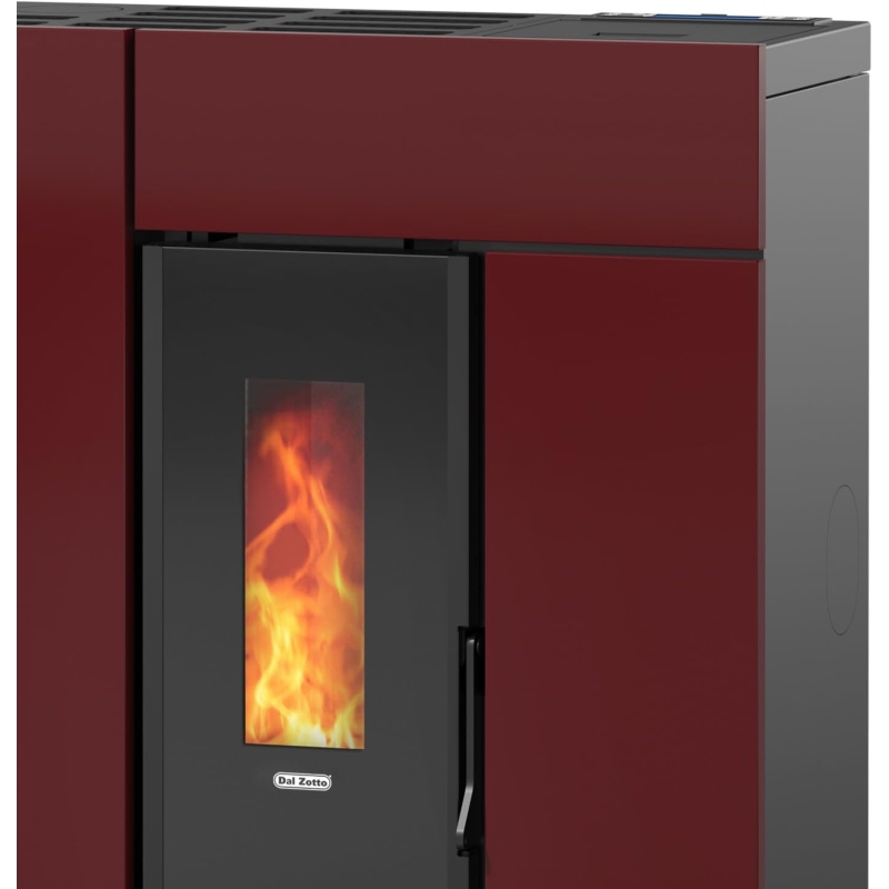 Dal Zotto LEYLA ELITE Stufa a pellet 8 kw bordeaux