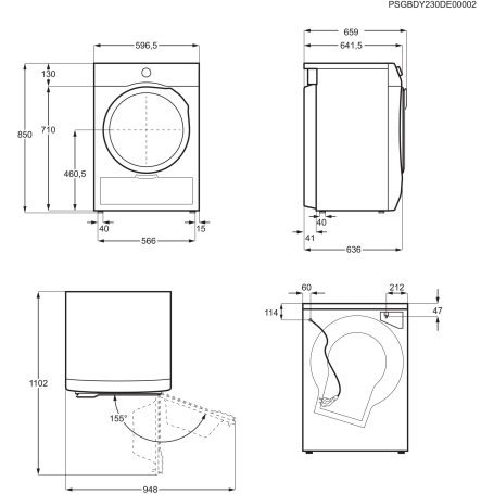 Electrolux EW7H4E10BY Asciugatrice 10kg UltraCare 3DSense Classe B - EW7H4E10Y
