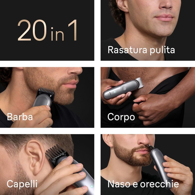 Braun AIO9540 All-in-One Series 9 Rasoio 20in1