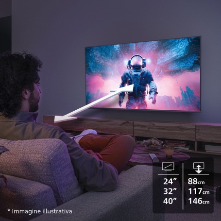 Philips 24PHS6050/12 Smart TV con Pixel Plus HD e HDR10