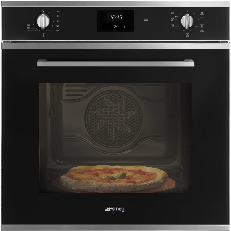 SMEG SF6400EPZN FORNO DA INCASSO ELETTRICO TERMOVENTILATO 65LT 8 FUNZIONI COLORE NERO/INOX