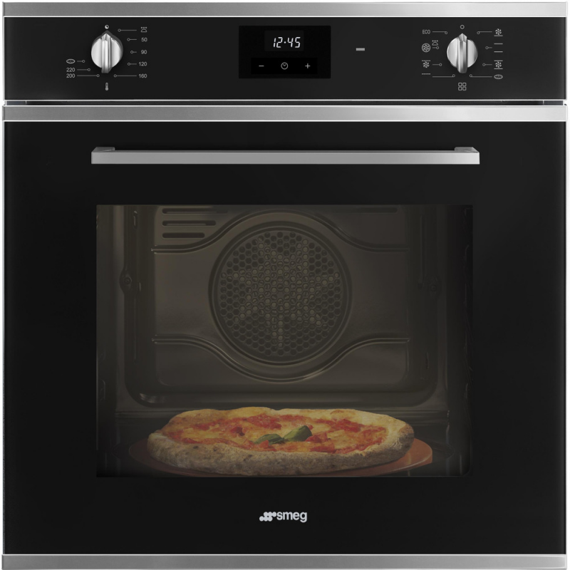 SMEG SF6400EPZN FORNO DA INCASSO ELETTRICO TERMOVENTILATO 65LT 8 FUNZIONI TRIPLO VETRO COLORE NERO/INOX - PROMOZIONE