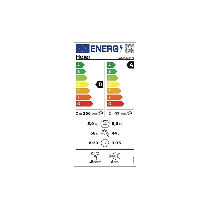 HAIER HWD80-B14979 LAVASCIUGA 8+5 KG 1400 GIRI...