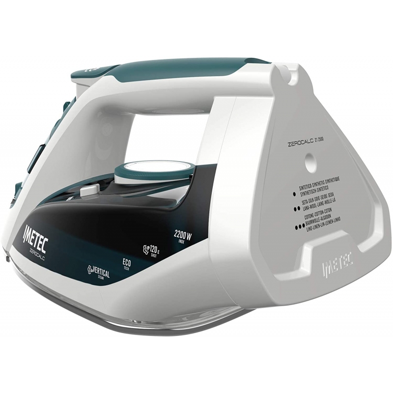 IMETEC 9006 FERRO DA STIRO A VAPORE 2200 WATT PIASTRA INOX COLORE VERDE E BIANCO - PROMO