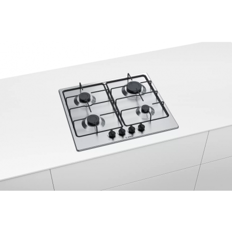 BOSCH PGP6B5B86 SERIE 4 PIANO COTTURA 4 FUOCHI A GAS INOX