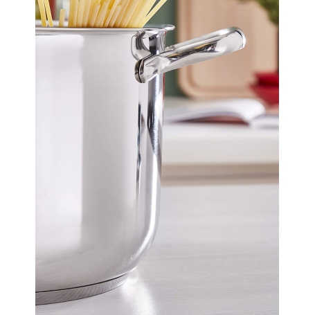 LAGOSTINA BATTERIA DI PENTOLE SFIZIOSA 13 PEZZI IN ACCIAIO INOX 18/10 ADATTA A INDUZIONE - 010740600013