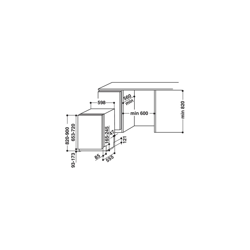 WHIRLPOOL WRIC 3C26 P LAVASTOVIGLIE DA INCASSO...