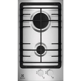 ELECTROLUX EGG3322NVX PIANO COTTURA 30CM 2 FUOCHI A GAS INOX