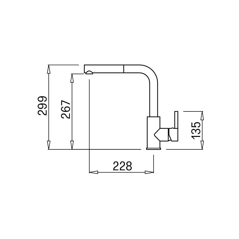 ELLECI MGKC0240 MISCELATORE MONOCOMANDO A CANNA...