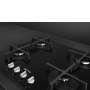 SMEG PV264N PIANO COTTURA DA INCASSO 60CM 4 FUOCHI A GAS GRIGLIE IN GHISA IN VETRO NERO