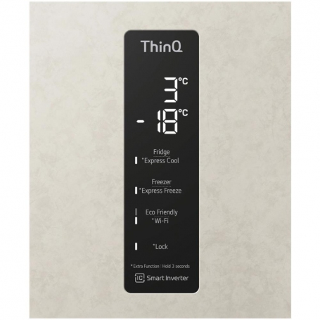 LG GBB567SECMN FRIGORIFERO COMBINATO LIBERA INSTALLAZIONE 492LT NO FROST WIFI CLASSE E COLORE SABBIA