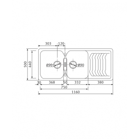 LAVELLO DA INCASSO FRANKE 9899365 CALIPSO COG 611 1 VASCA CON GOCCIOLATOIO COLORE AVENA 86X50 CM