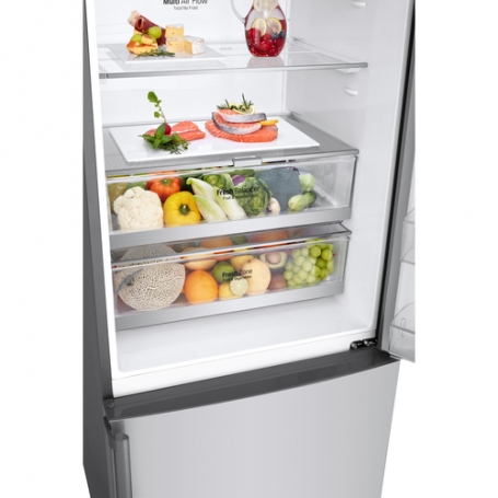 LG GBB567PZCMB FRIGORIFERO COMBINATO LIBERA INSTALLAZIONE 462LT NO FROST MOTORE INVERTER CLASSE E INOX