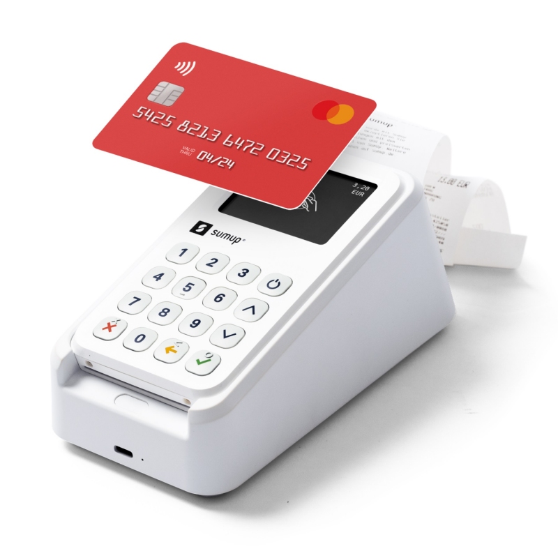 SUMUP 3G + STAMPANTE - 900605801 LETTORE CARTE DI CREDITO CONNESSIONE 3G - WIFI STAMPANTE INTEGRATA NESSUN CANONE - PROMO