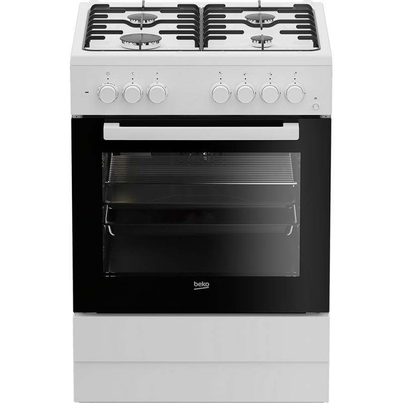 BEKO FSE62110DW CUCINA 60X60 4 FUOCHI A GAS FORNO ELETTRICO MULTIFUNZIONE CLASSE A COLORE BIANCO