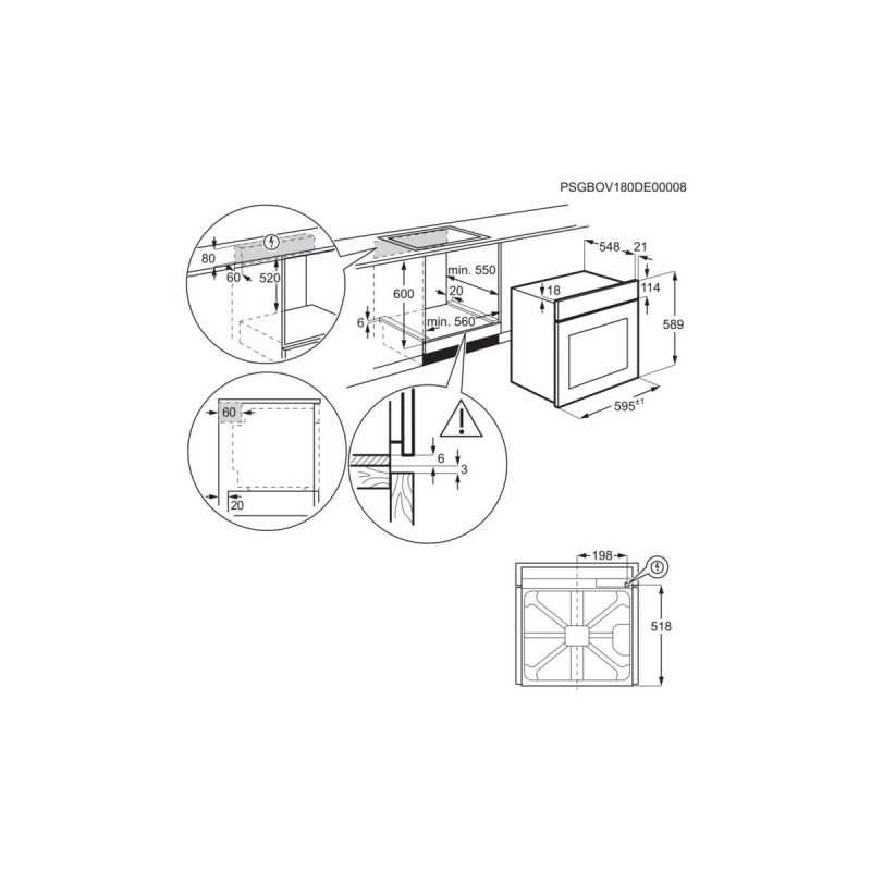 ELECTROLUX KOIHH00X FORNO ELETTRICO DA INCASSO...