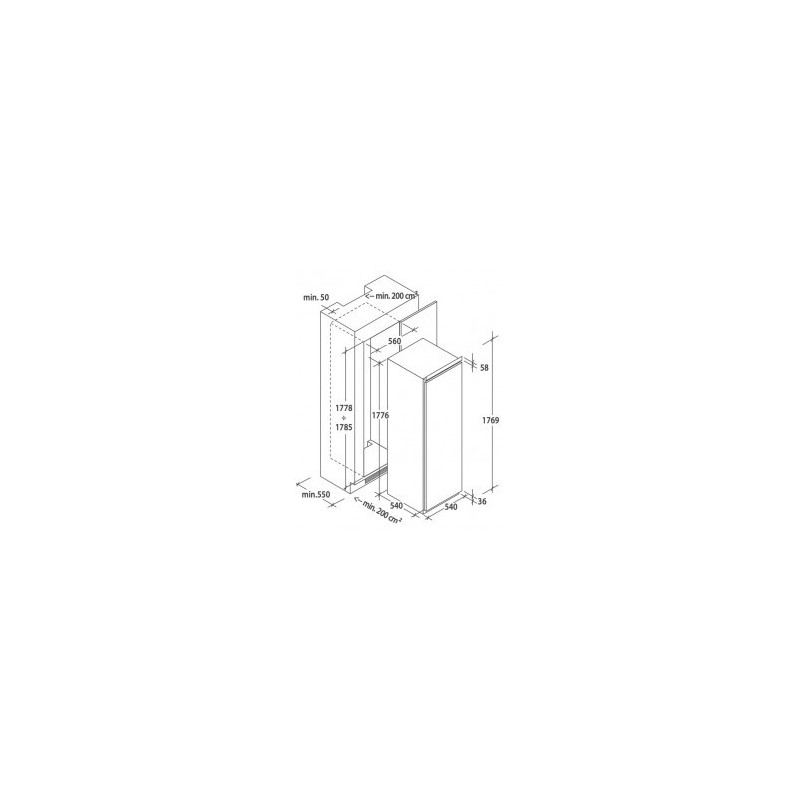 CANDY CFFO 3550 E/N CONGELATORE VERTICALE DA...