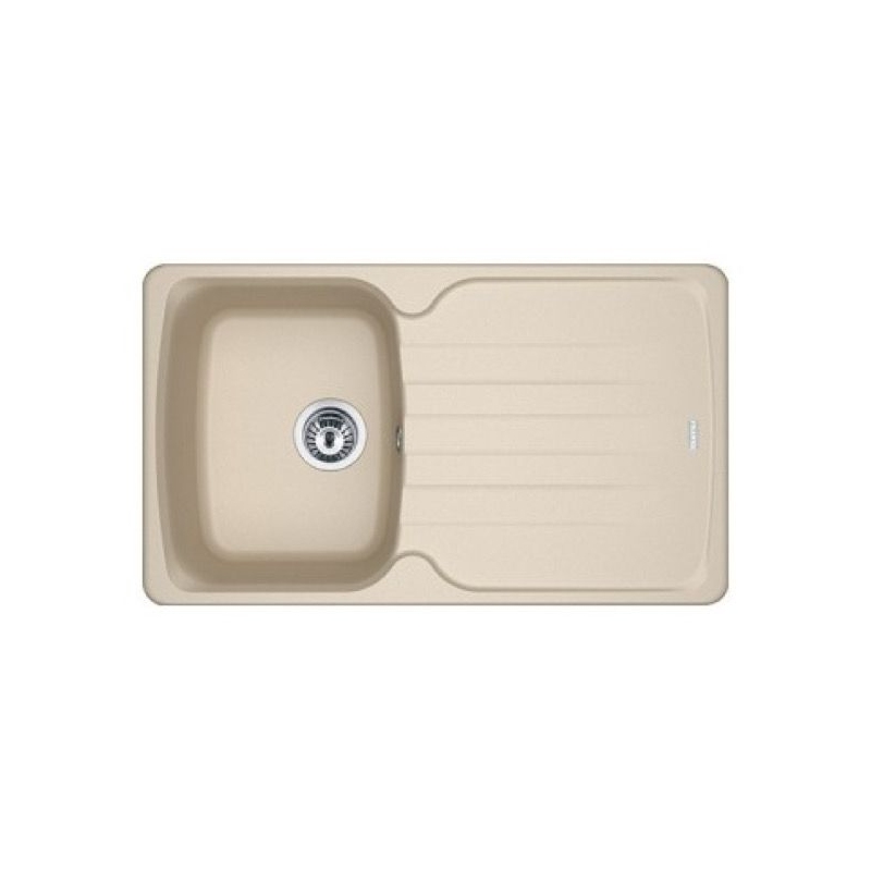 FRANKE AZG 611-86 LAVELLO DA INCASSO 1 VASCA + GOCCIOLATOIO REVERSIBILE IN FRAGARANITE COLORE AVENA - 114.0489.933