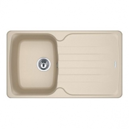 FRANKE AZG 611-86 LAVELLO DA INCASSO 1 VASCA + GOCCIOLATOIO REVERSIBILE IN FRAGARANITE COLORE AVENA - 114.0489.933