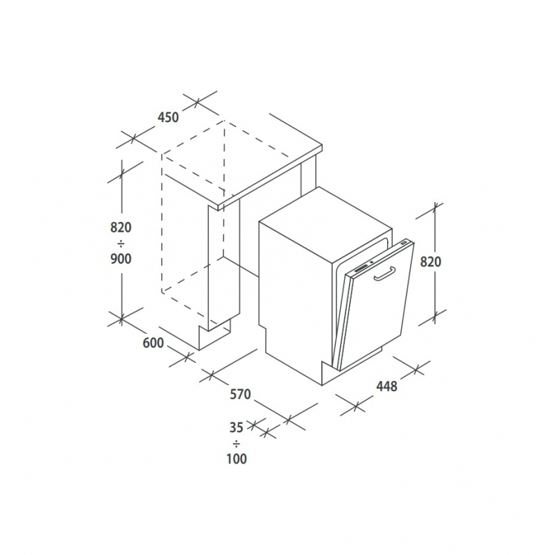 CANDY CDIH 2T1047 LAVASTOVIGLIE DA INCASSO A...