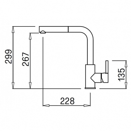 ELLECI MGKC0251 MISCELATORE GRANITEK CON DOCCETTA ESTRAIBILE COLORE AVENA